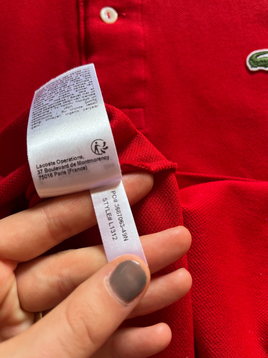 Lacoste Polo langarm (S)