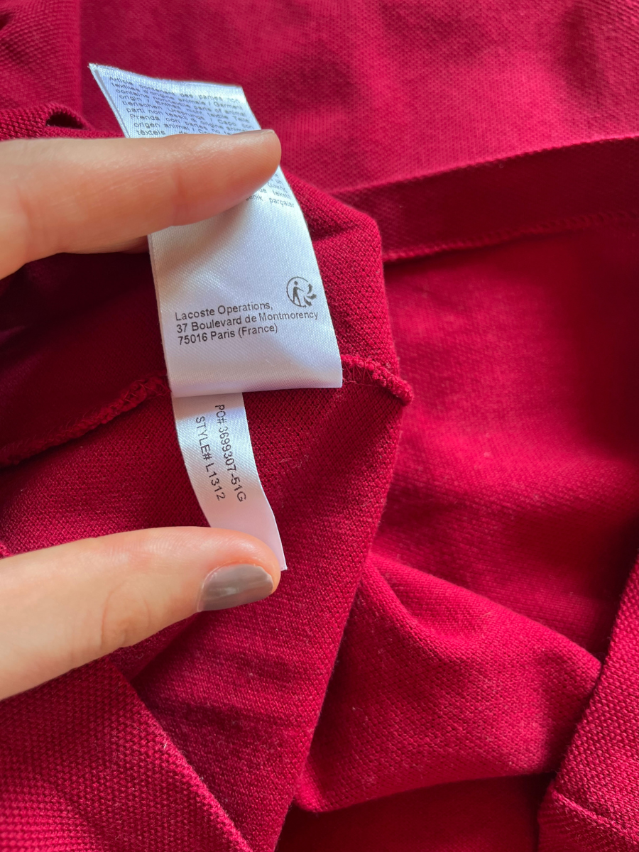 Lacoste Polo langarm (S)