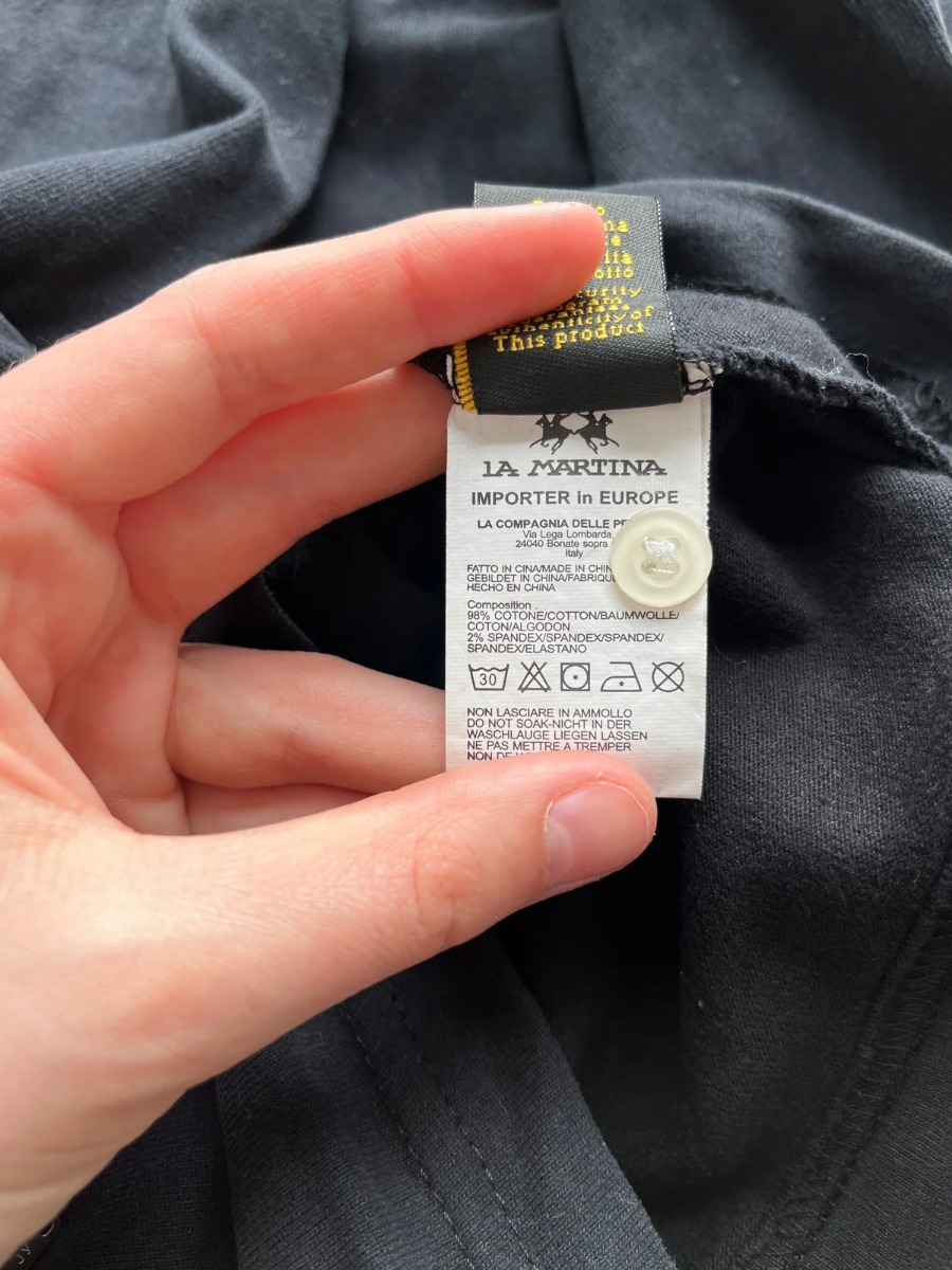 La Martina langarm Polo (XL)