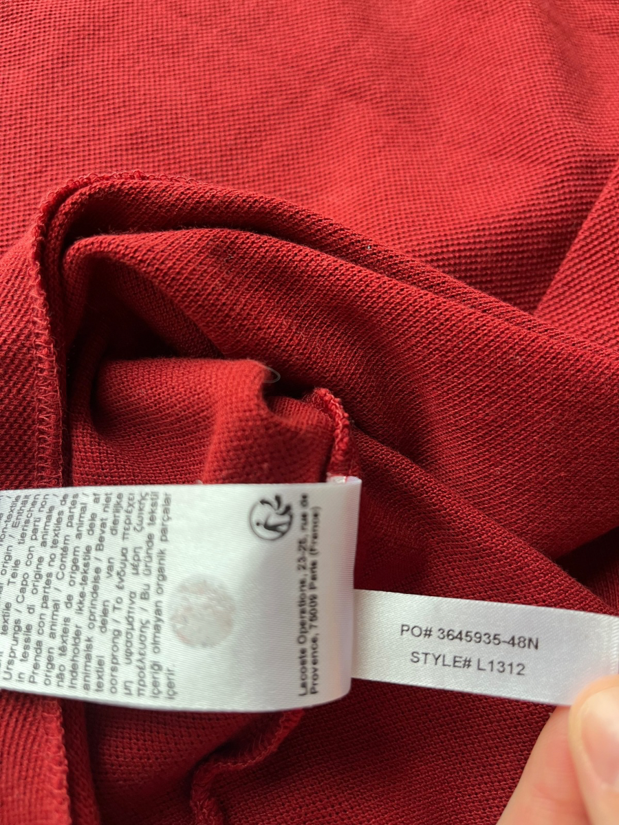 Lacoste Polo langarm (S)