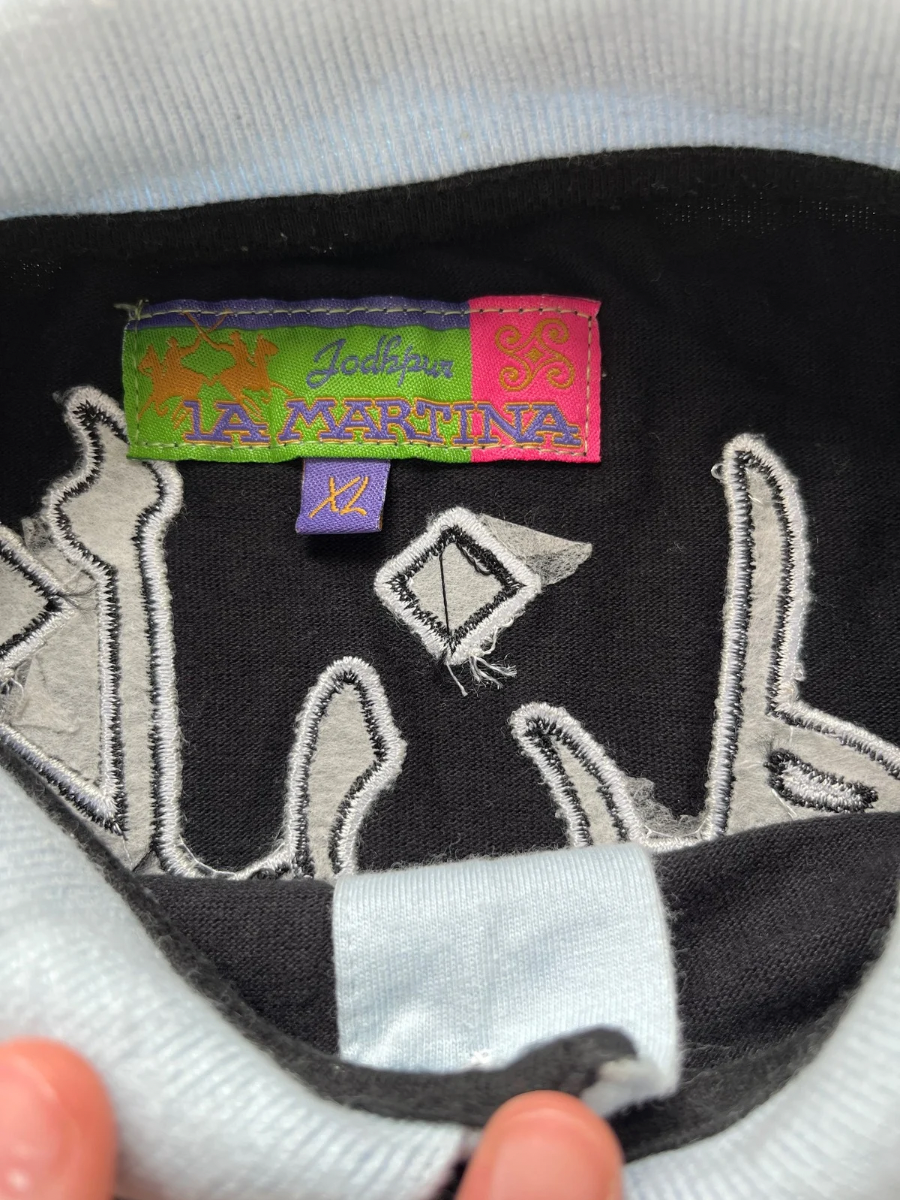 La Martina langarm Polo (XL)