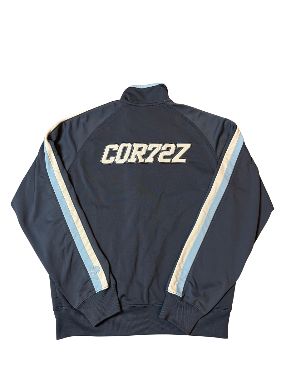 Nike Cortez Jacke dunkelgrau/hellblau (S)