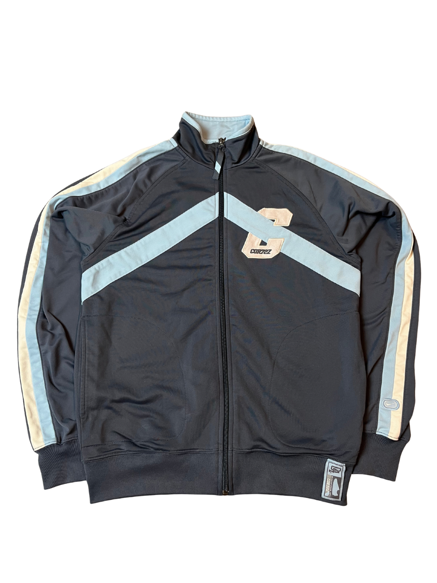 Nike Cortez Jacke dunkelgrau/hellblau (S)