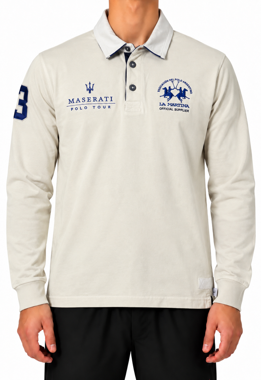 La Martina Polo Maserati langarm (XL)