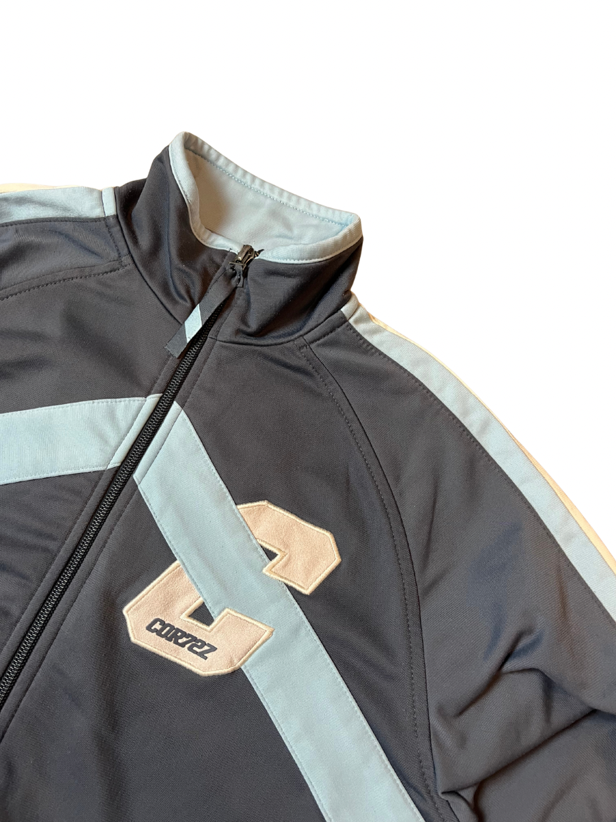 Nike Cortez Jacke dunkelgrau/hellblau (S)